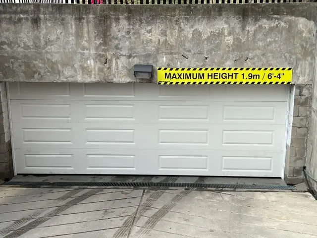 Underground garage door installation – Garagetex project photo